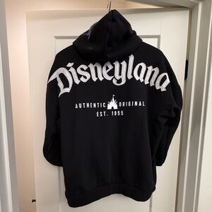 Disneyland black zip up hoodie size medium